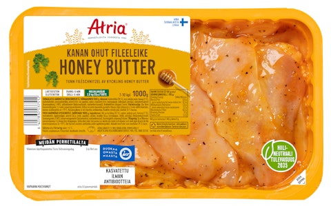 Atria Kanan Ohut Fileeleike Honey Butter 1000g