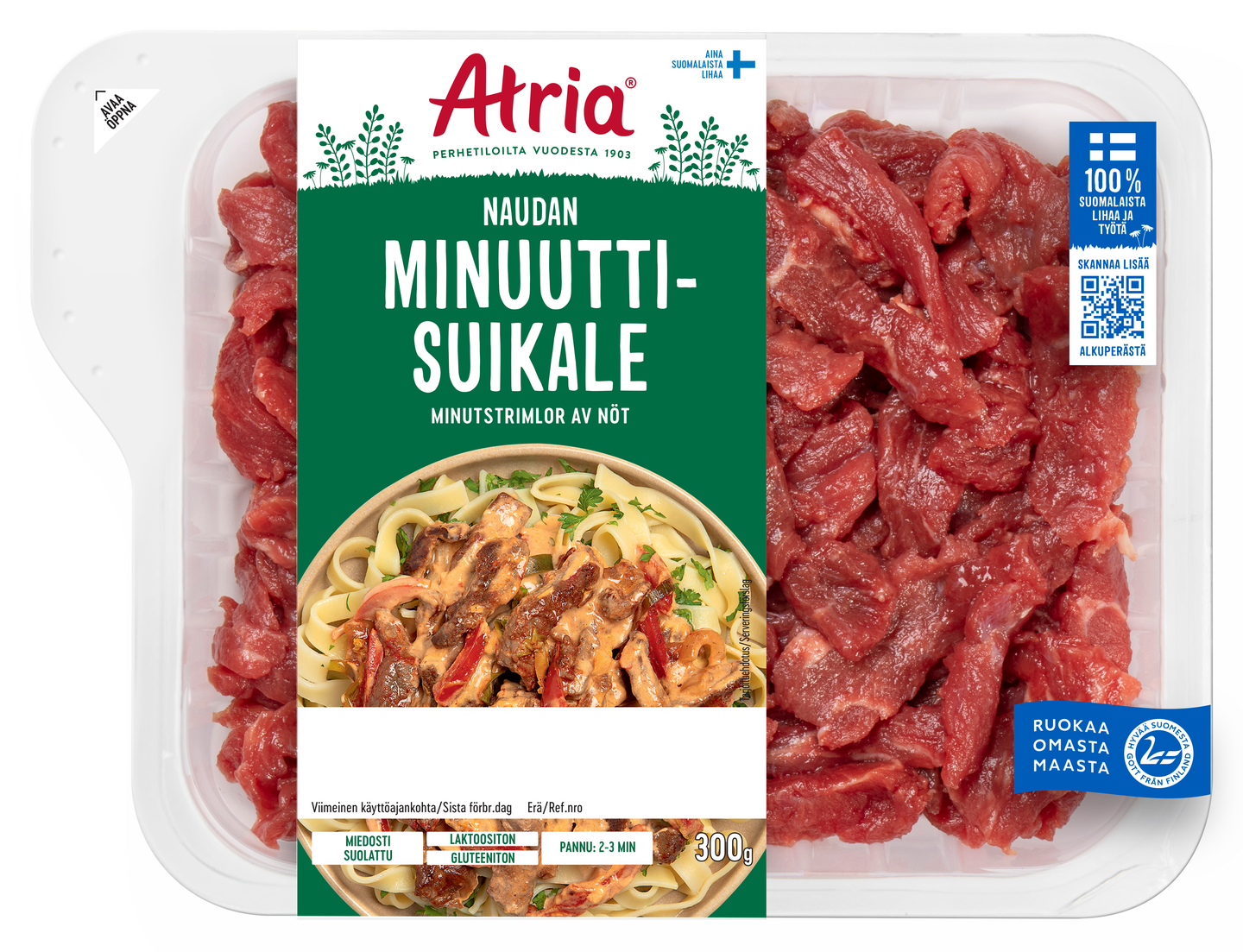 Atria naudan minuuttisuikale 300g