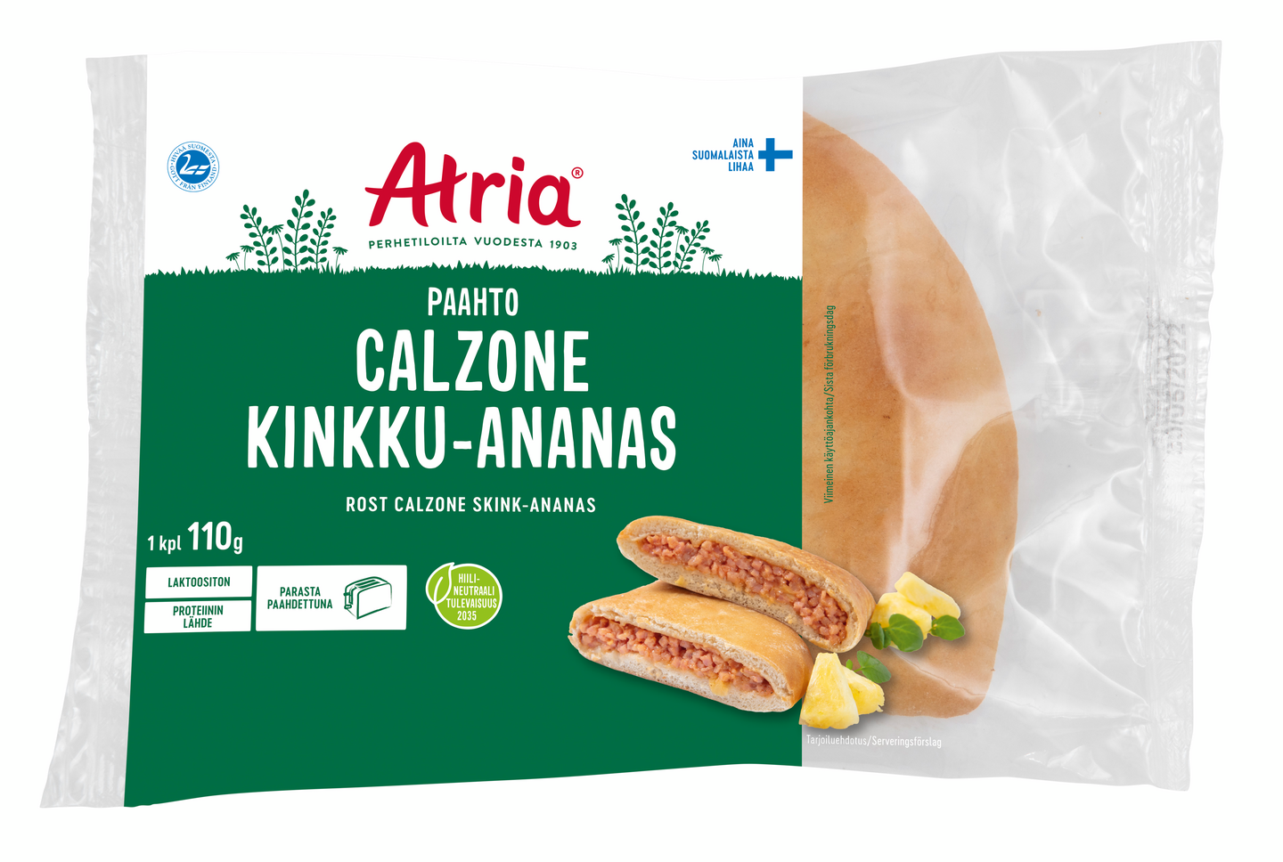 Atria Paahto calzone 110g kinkku-ananas
