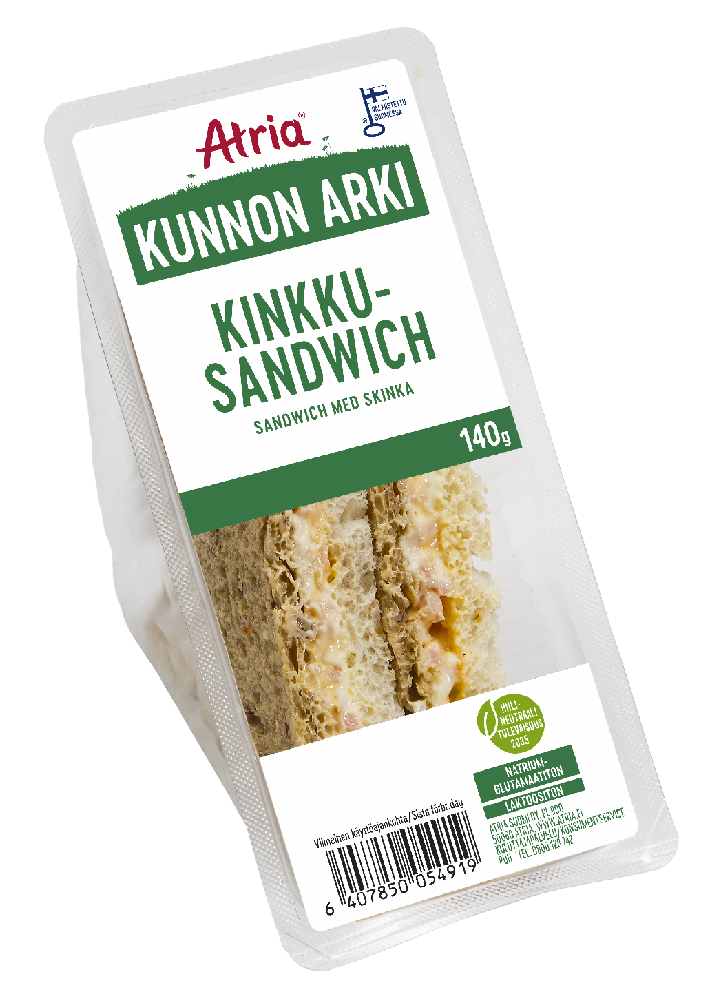 Atria kunnon arki kinkkusandwich 140g