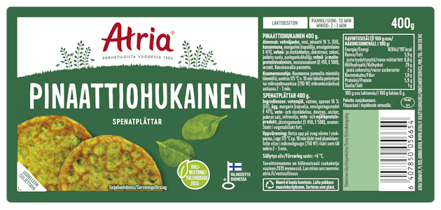 Atria pinaattiohukainen 400g