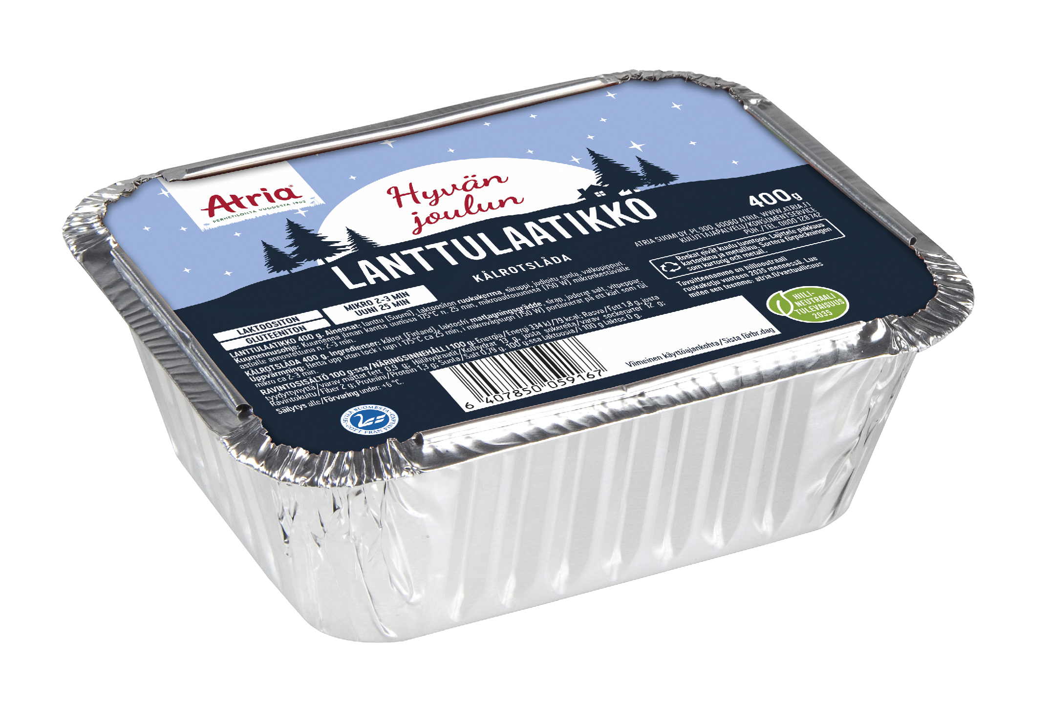 Atria lanttulaatikko 400g | K-Ruoka Verkkokauppa