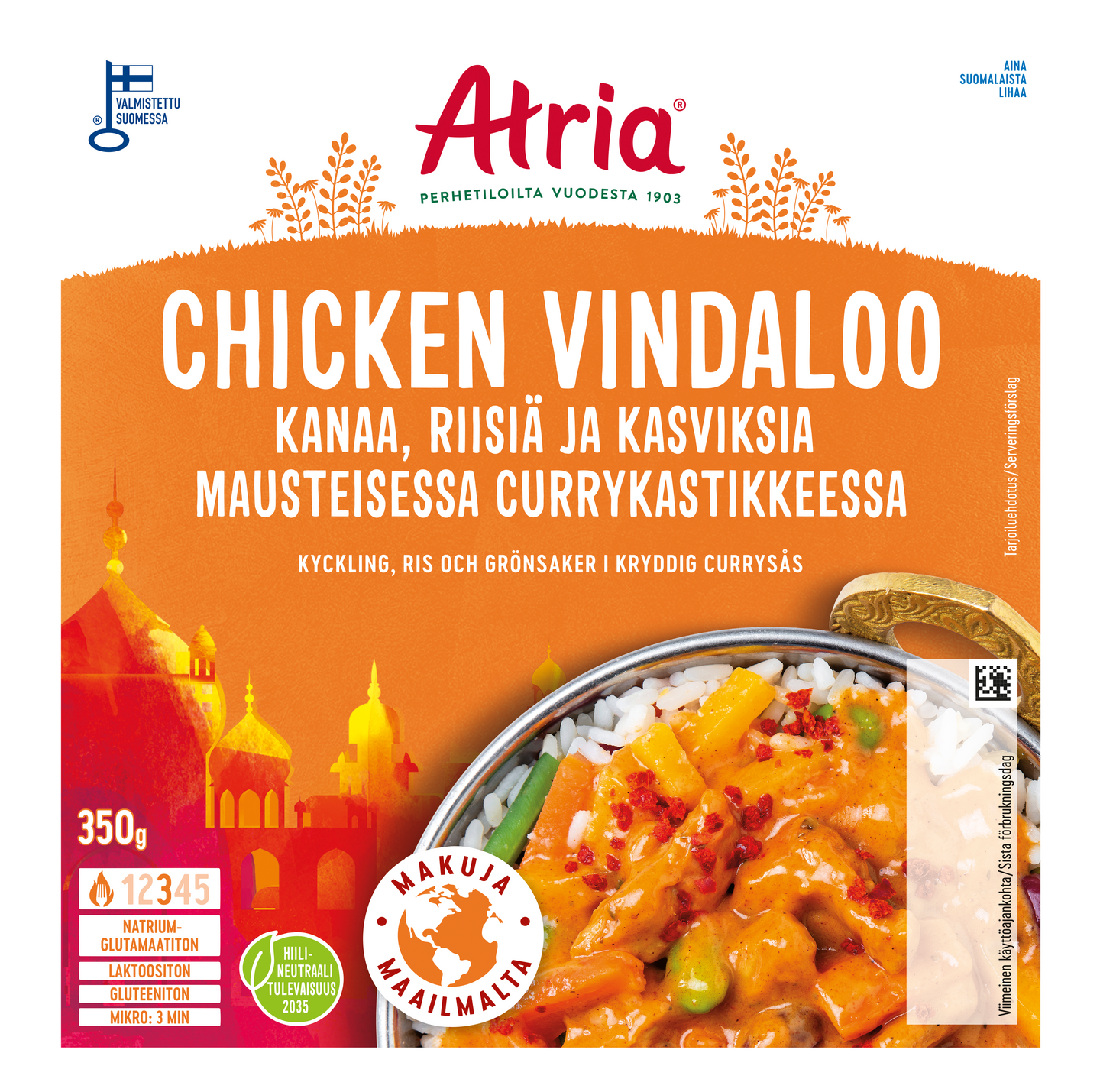 Atria chicken vindaloo 350g