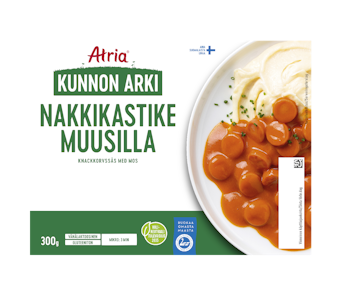 Atria Kunnon arki nakkikastike muusilla 300g