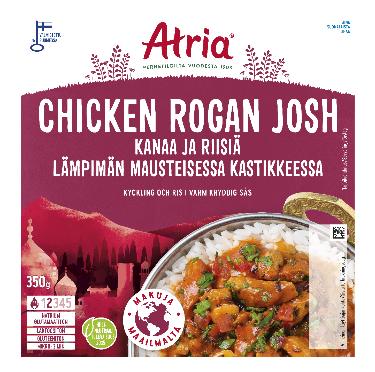 Atria chicken rogan josh 350g