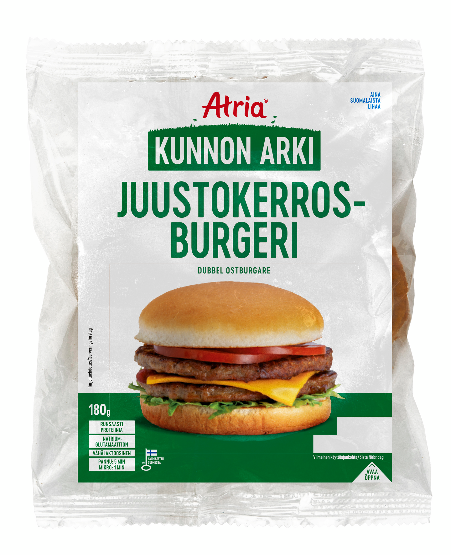 Atria Kunnon Arki juustokerrosburg 180g