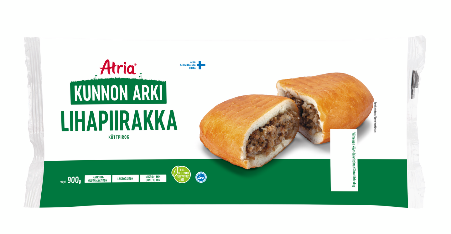 Atria Kunnon Arki lihapiirakka 9kpl 900g