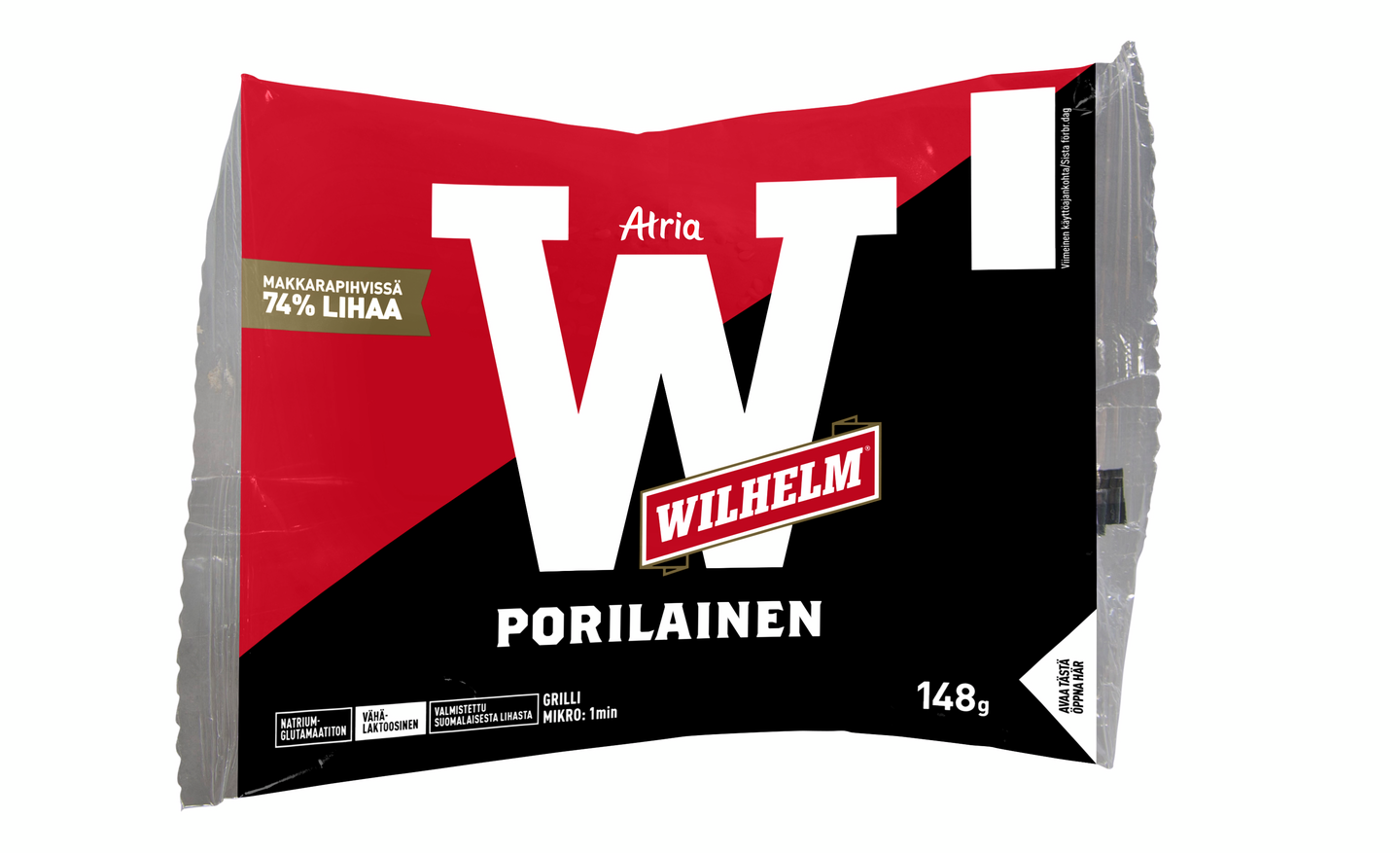 Atria Wilhelm porilainen 148g | K-Ruoka Verkkokauppa