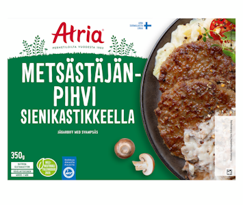 Atria metsästäjänpihvi sienikastikkeella 350g