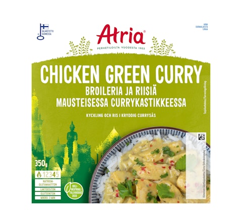 Atria chicken green curry 350g