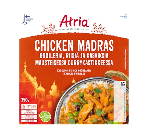 Atria chicken madras 350g