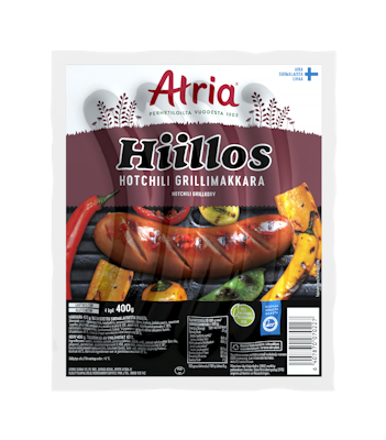 Atria Hiillos Hotchili Grillimakkara 400g