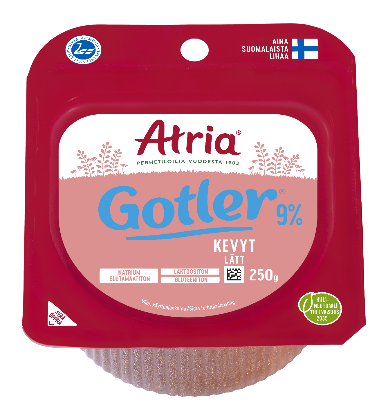 Atria gotler kinkkumakkara kevyt 9% 250g