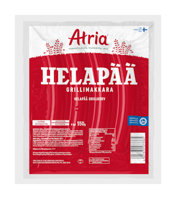 Atria Helapää Grillimakkara 550g
