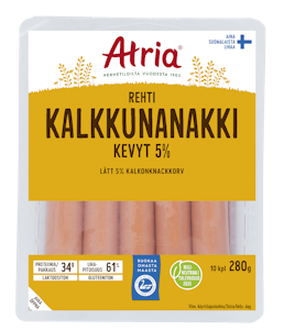 Atria rehti kalkkunanakki kevyt 5% 280g