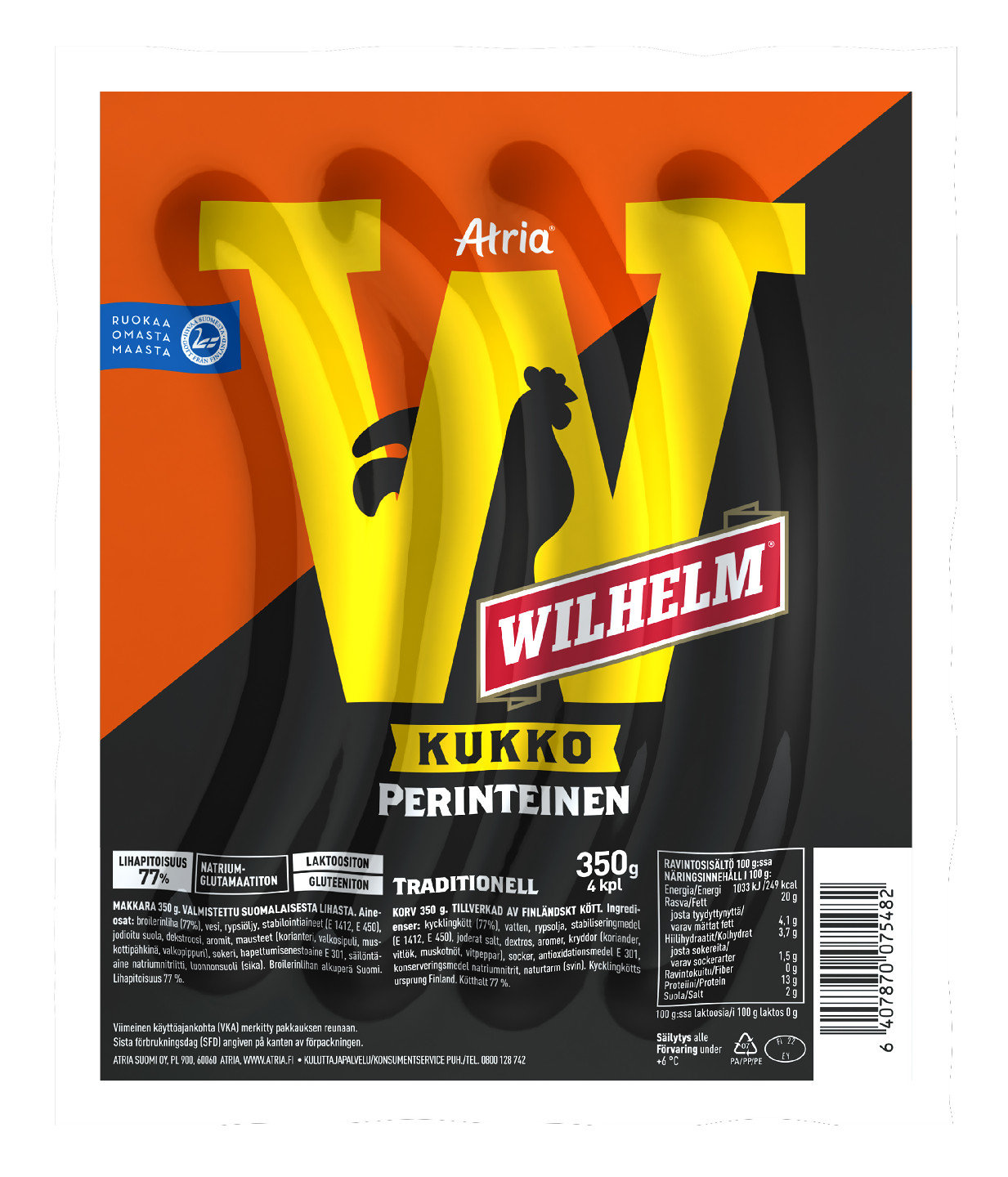 Atria Wilhelm Kukko Perinteinen 350g