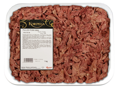 Korpela Route 55 pulled pork BBQ kypsä 1kg