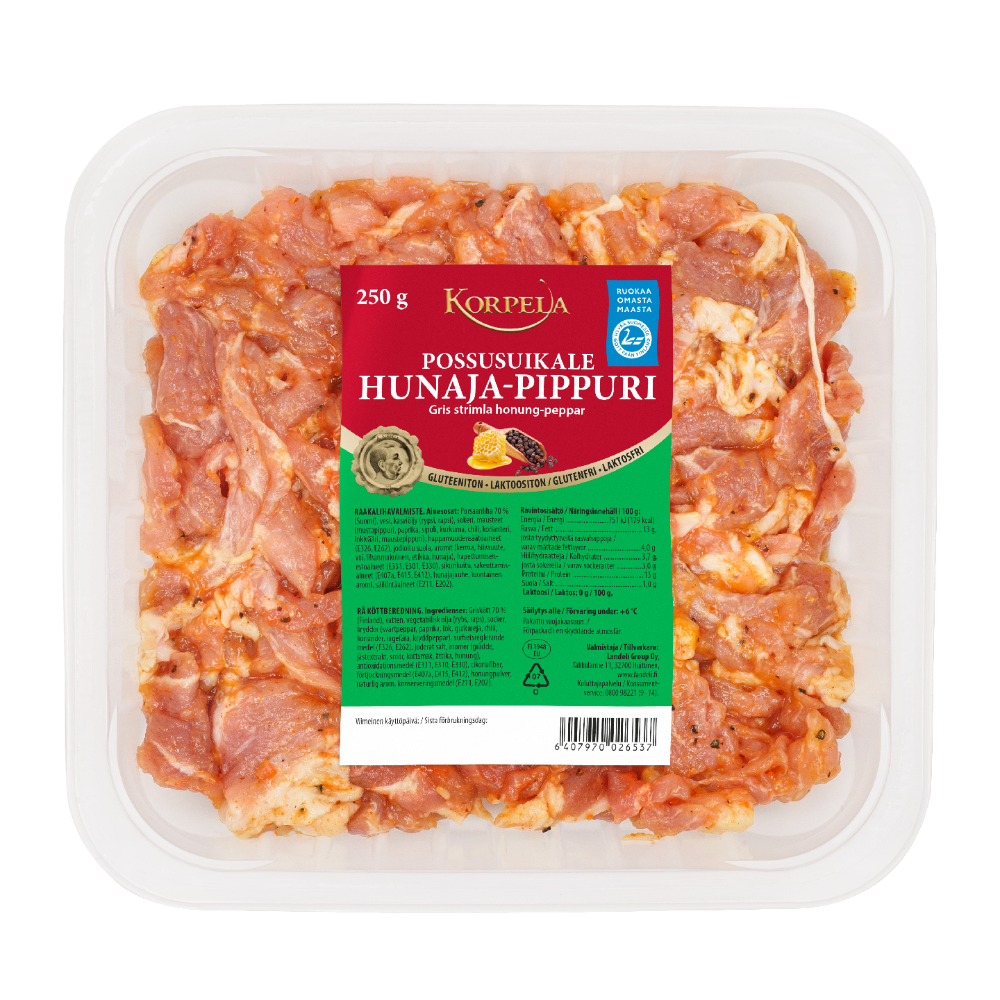 Korpela Possusuikale hunaja-pippuri 250 g