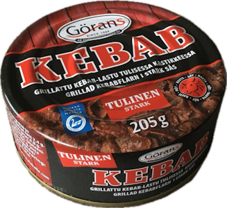 Görans Grillattu Kebablastu tulisessa kastikkeessa 205g