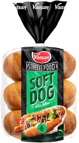 Vaasan Street Food SOFT DOG perunahodari 6kpl/300g
