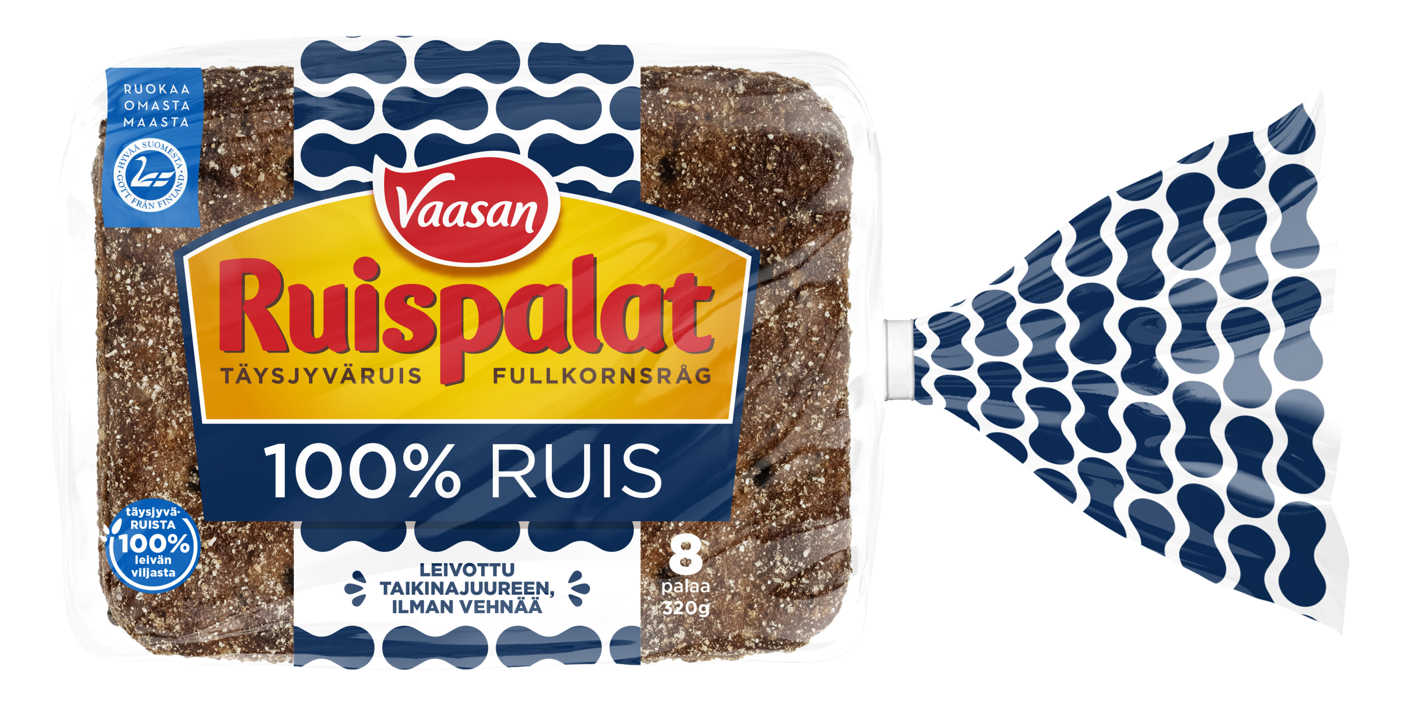 Vaasan Ruispalat 100% Ruis 8kpl/320g