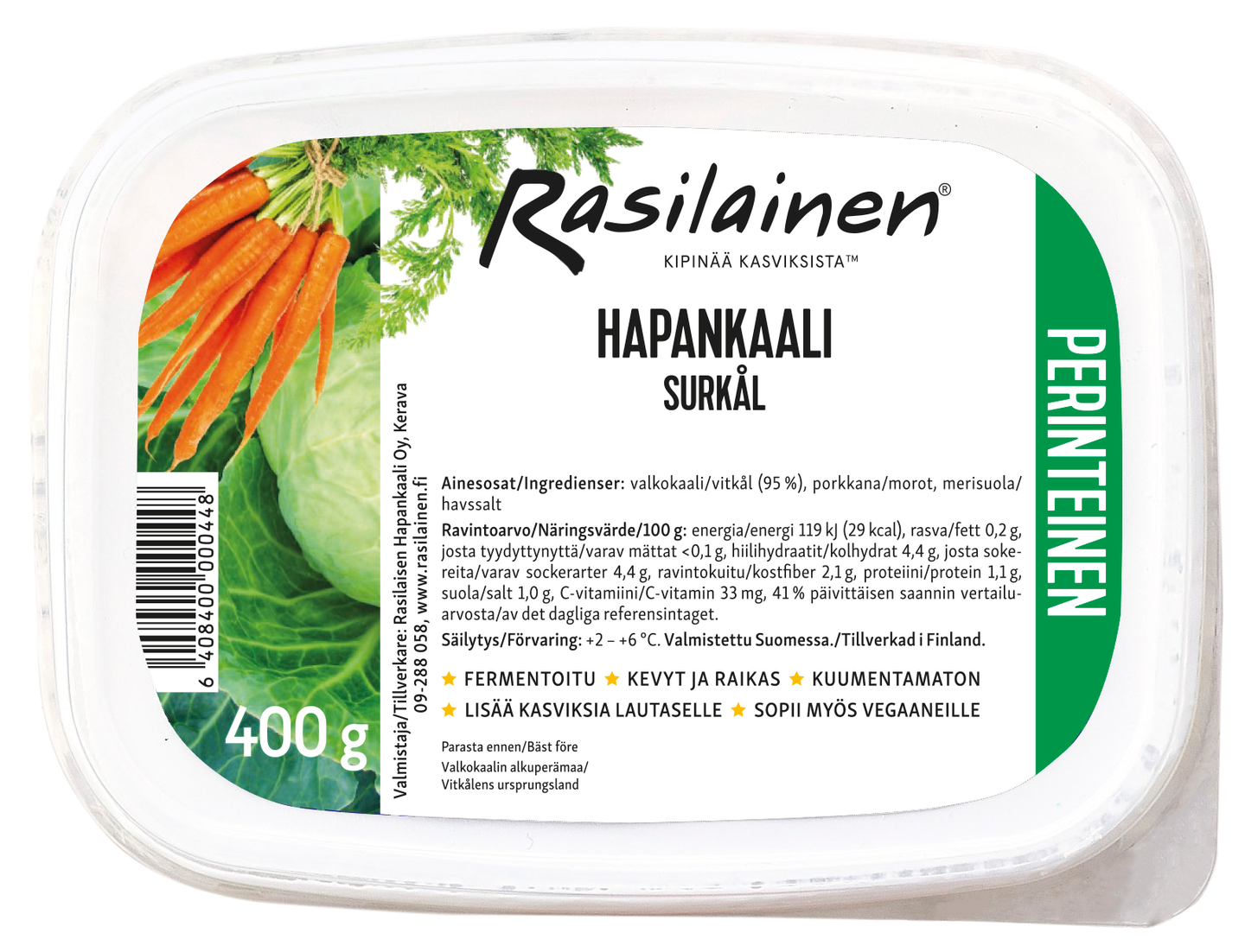 Rasilainen hapankaali 400g