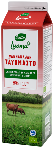 Valio luomu vanhanajan täysmaito 1l