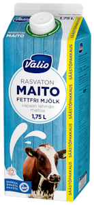 Valio vapaan lehmän rasvaton maito 1,75l