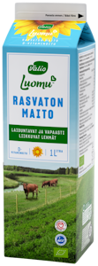 Valio Luomu D-vitaminoitu rasvaton maito 1l