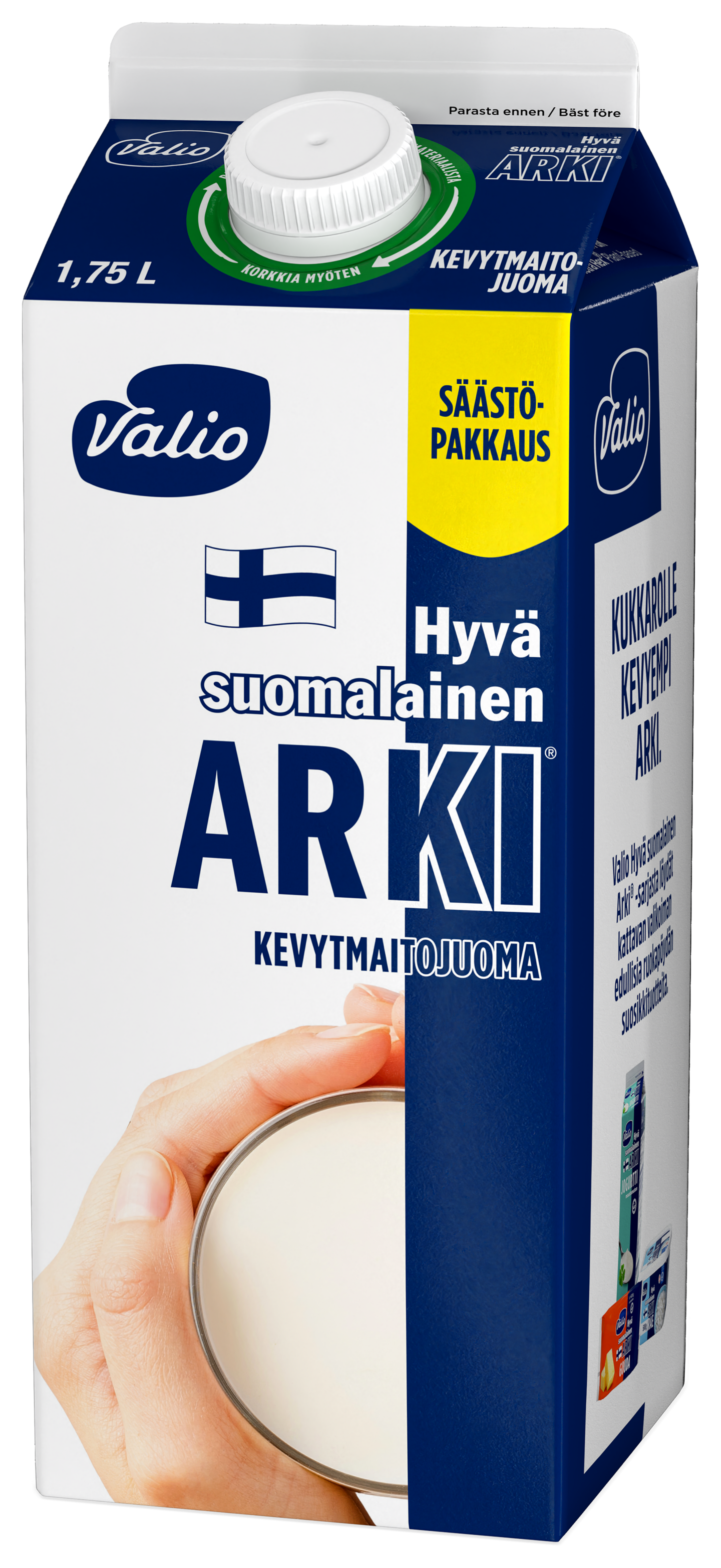 Valio Hyvä suomalainen Arki kevytmaitojuoma 1,75l