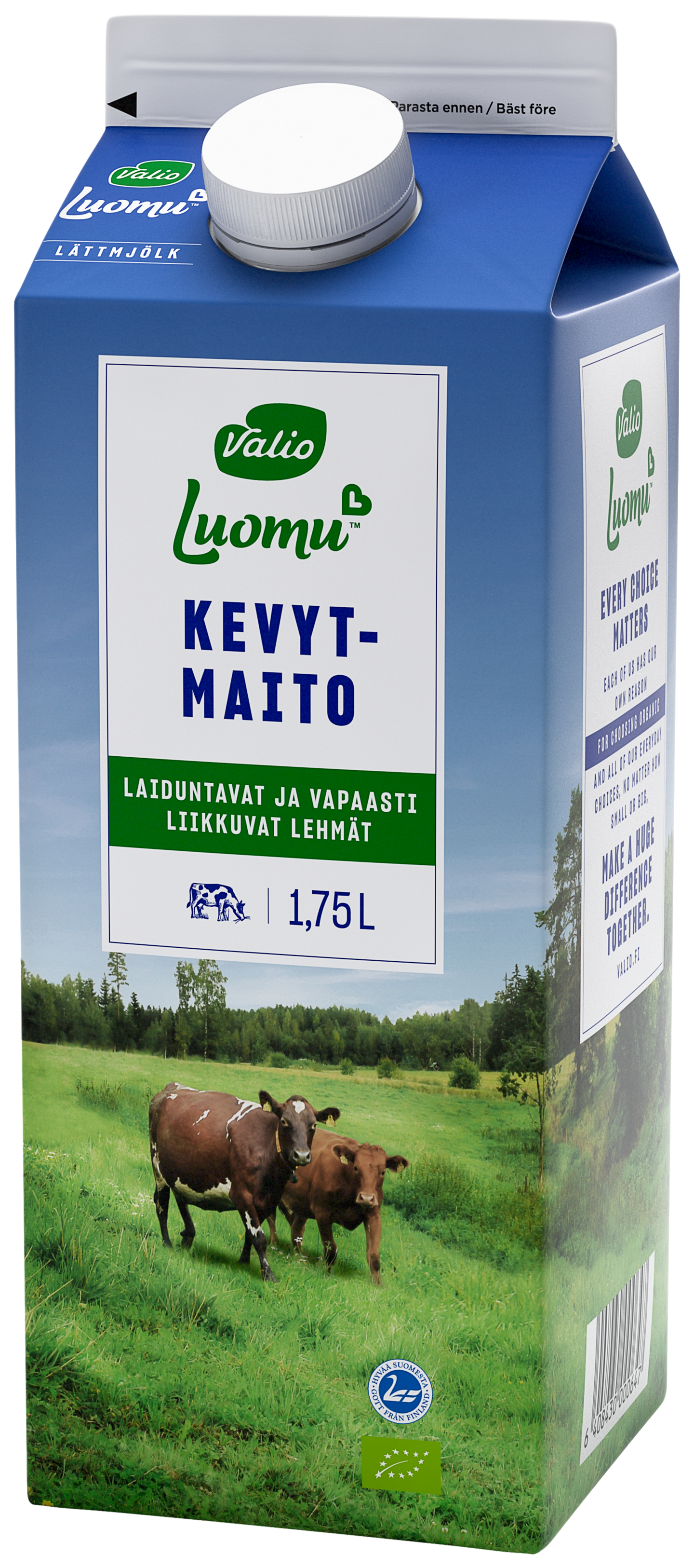 Valio Luomu kevytmaito 1,75l