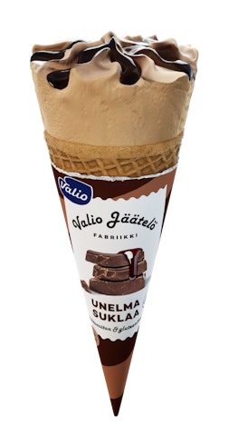 Valio jäätelö tuutti 112 ml unelma suklaa laktoositon gluteeniton
