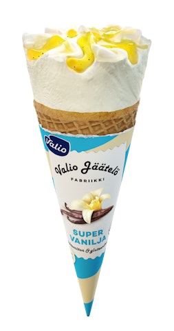 Valio jäätelö tuutti 112 ml super vanilja laktoositon gluteeniton
