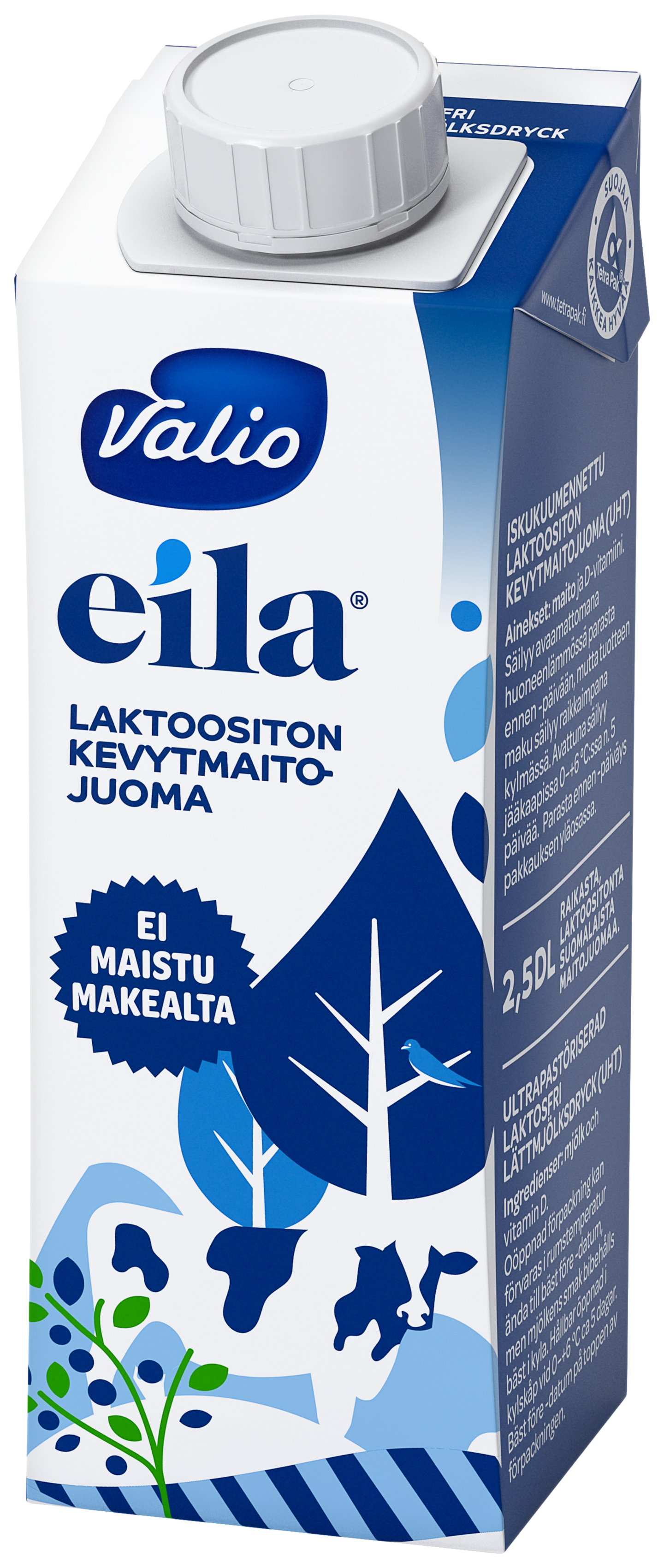 Valio Eila kevytmaitojuoma 2,5dl laktoositon UHT