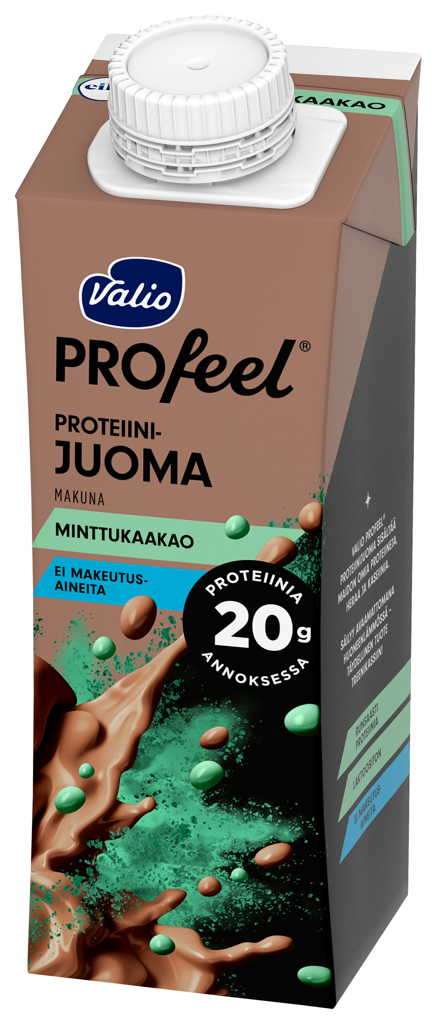 Valio PROfeel proteiinijuoma minttukaakao laktoositon 2,5dl UHT