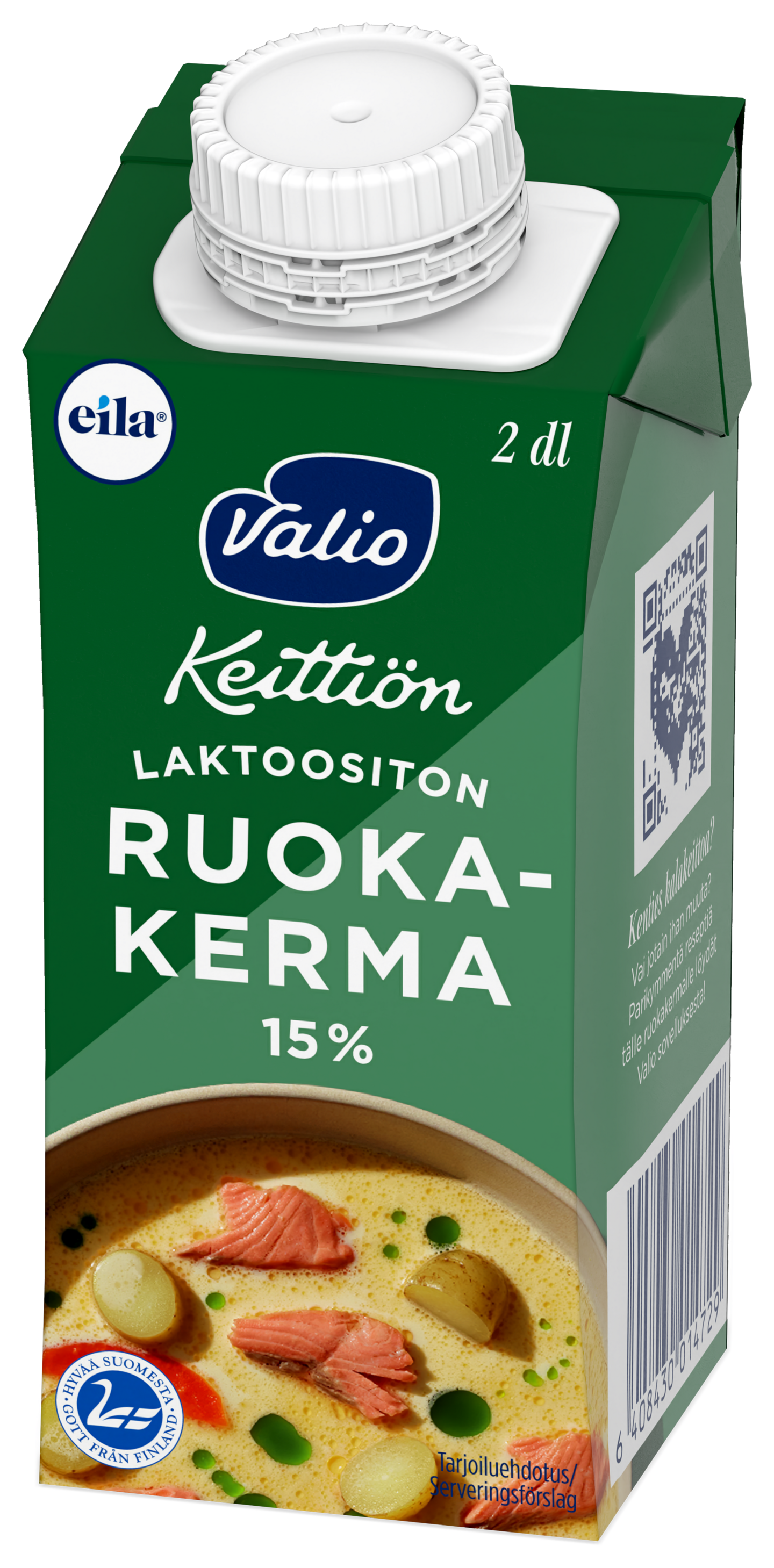 Valio Eila ruokakerma 15% 2dl UHT laktoositon