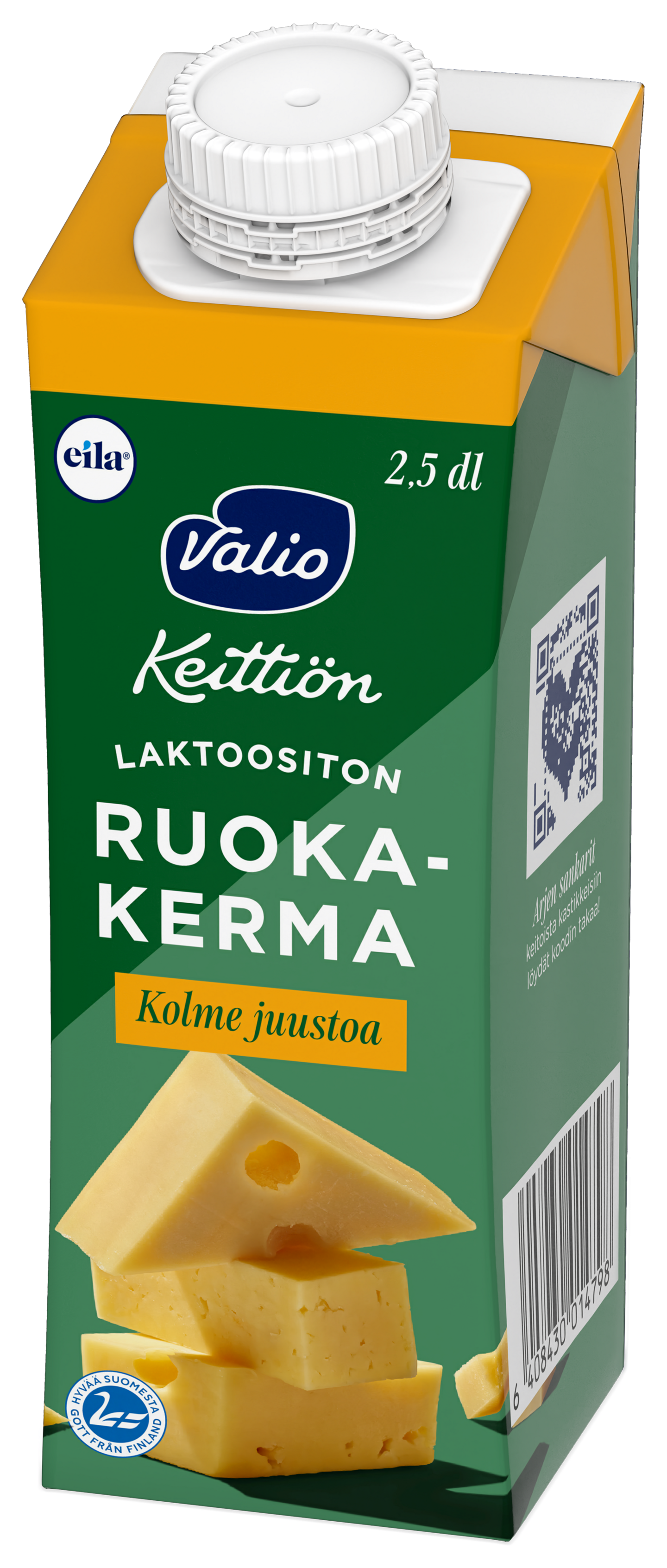 Valio ruokakerma 2,5 dl kolme juustoa laktoositon UHT | K-Ruoka Verkkokauppa