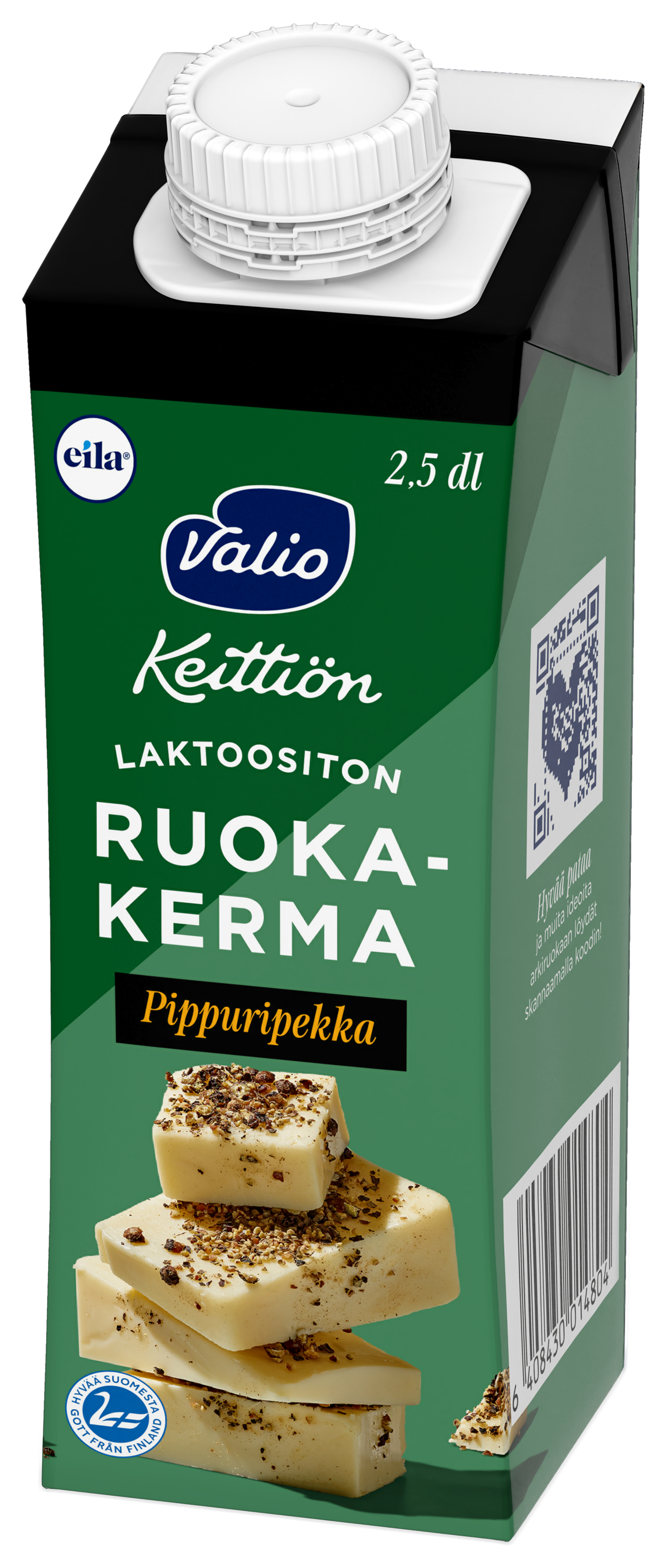 Valio Keittiön ruokakerma 2,5 dl Pippuri Pekka pippurijuusto laktoositon UHT