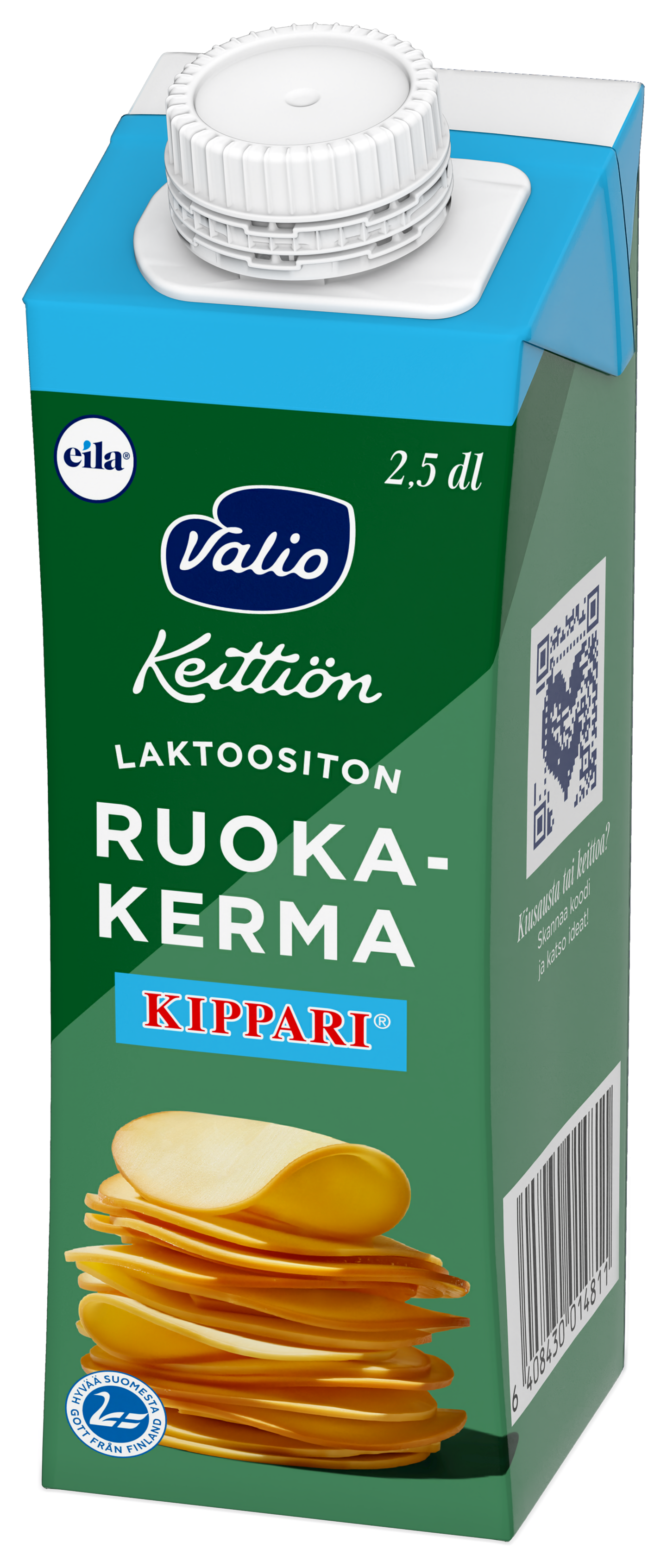 Valio Keittiön ruokakerma 2,5 dl Kippari laktoositon UHT