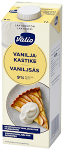 Valio vaahtoutuva vaniljakastike 9 % 1 l UHT laktoositon