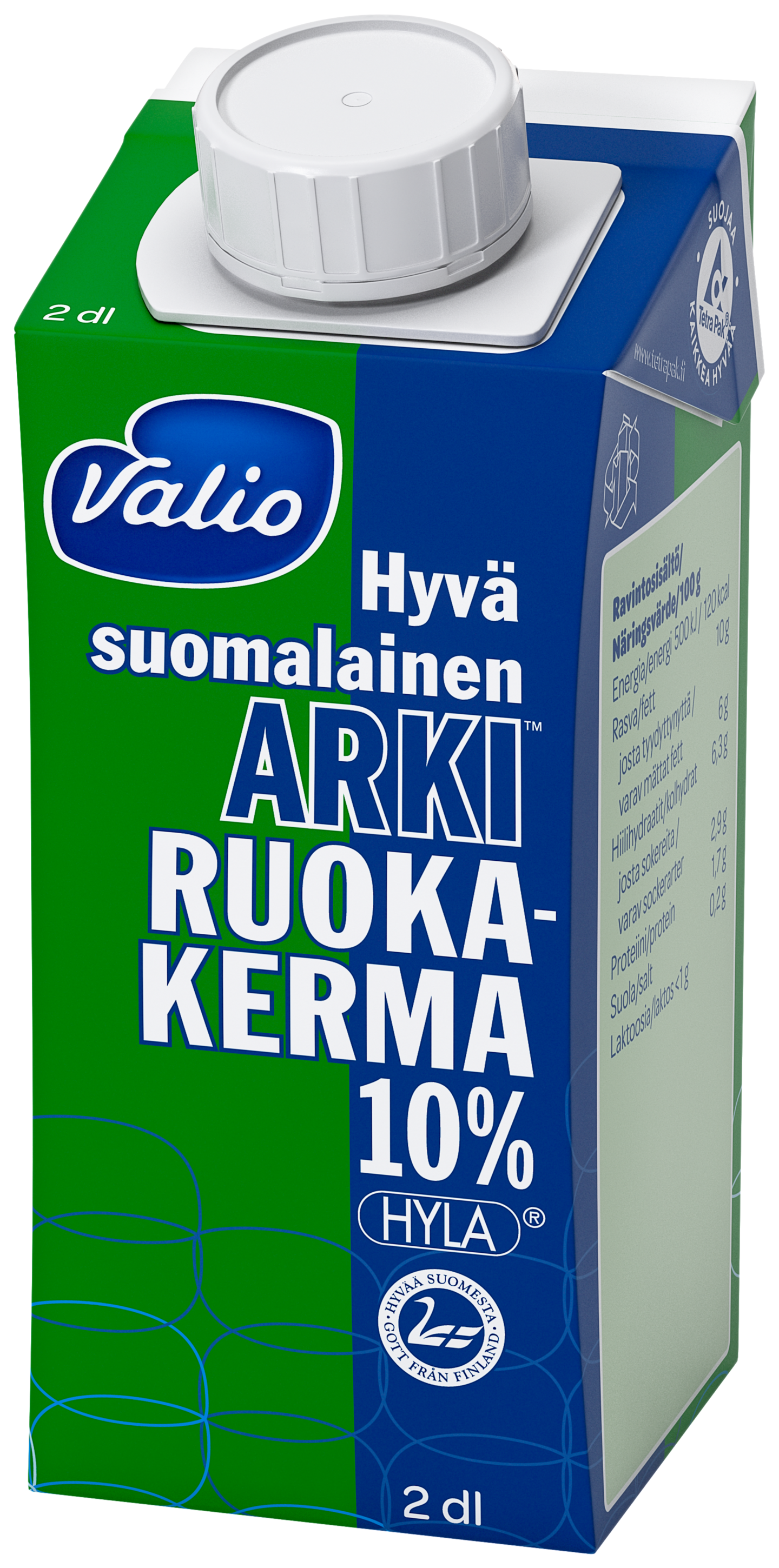 Valio Hyvä suomalainen Arki ruokakerma 10 % 2dl HYLA UHT | K-Ruoka  Verkkokauppa