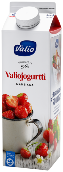 Valiojogurtti 1kg mansikka laktoositon