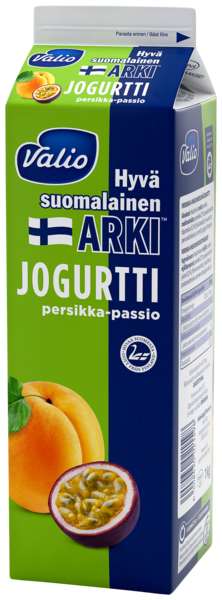 Valio Hyvä suomalainen Arki™ jogurtti 1 kg persikka-passion