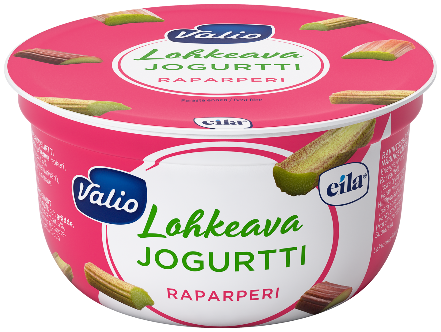 Valio lohkeava jogurtti 150g raparperi laktoositon
