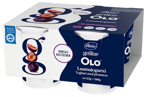 Valio OLO™ jogurtti 4x125 g luumu laktoositon