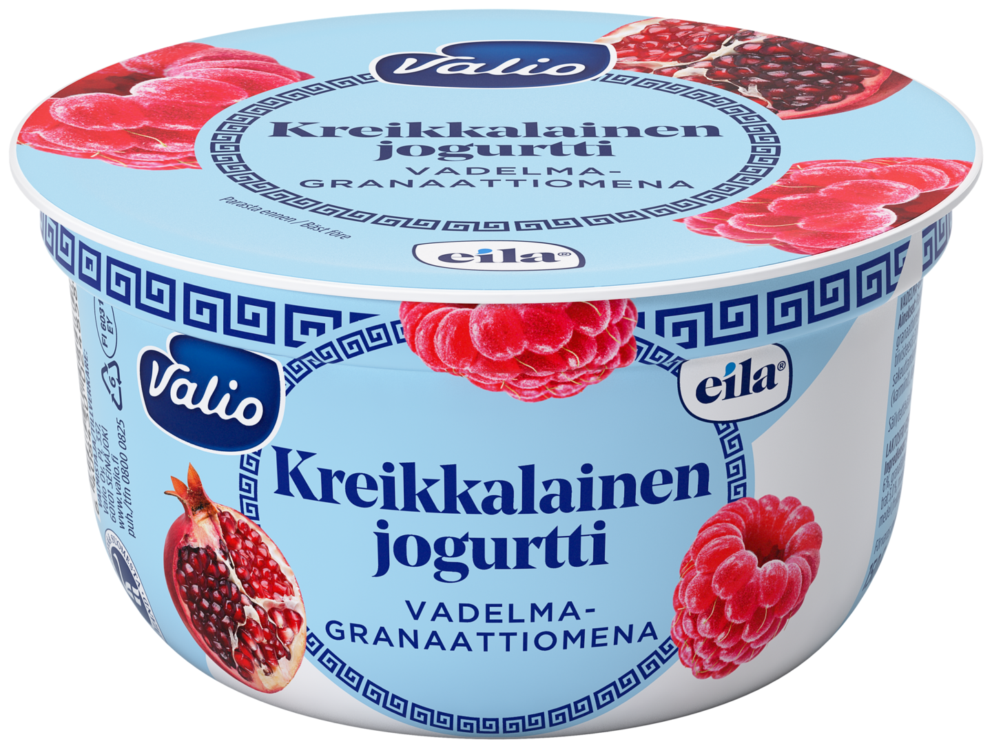 Valio kreikkalainen jogurtti 150g vadelma-granaattiomena laktoositon