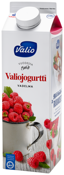 Valiojogurtti 1kg vadelma laktoositon