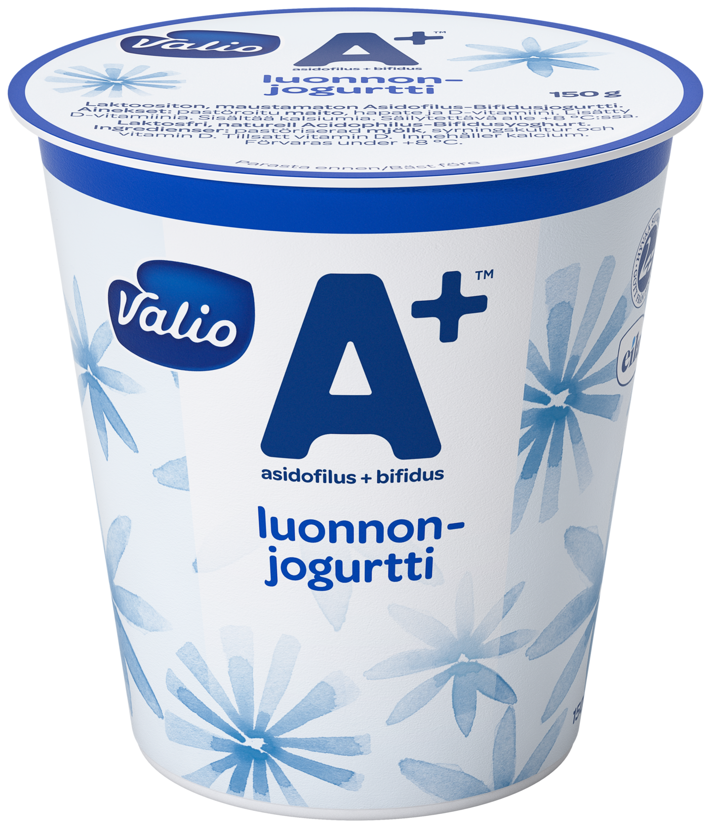 Valio A+ luonnonjogurtti 150 g laktoositon