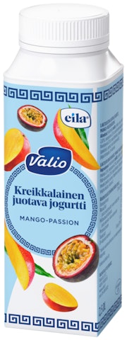 Valio Eila kreikkalainen juotava jogurtti mango-passion 2,5dl laktoositon