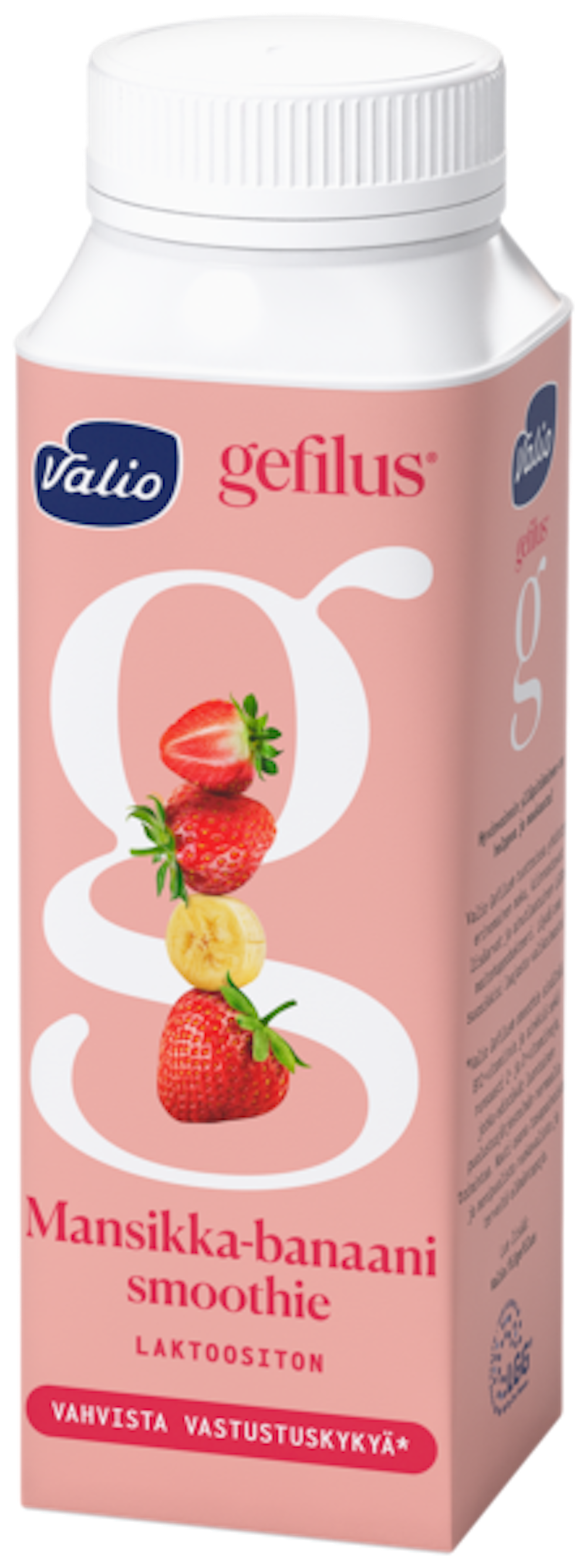 Valio Gefilus Smoothie jogurttijuoma 2,5 dl mansikka-banaani laktoositon —  HoReCa-tukku Kespro